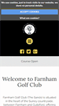 Mobile Screenshot of farnhamgolfclub.co.uk